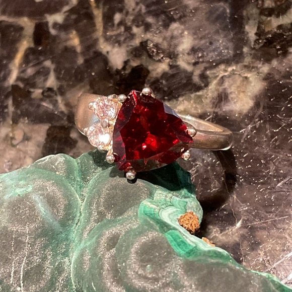 Other - Almandine Garnet .925 Silver Unisex Ring